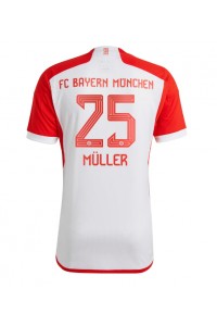Bayern Munich Thomas Muller #25 Jalkapallovaatteet Kotipaita 2023-24 Lyhythihainen